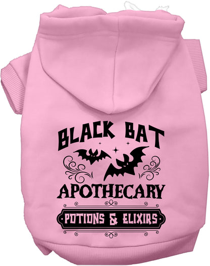 Pink Potion Bottle Costume Pet Hoodie with bat design