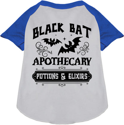 Blue sleeve potion bottle pet raglan shirt