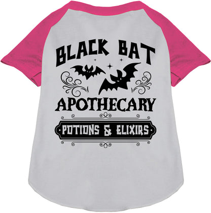 Pink sleeve potion bottle pet raglan shirt