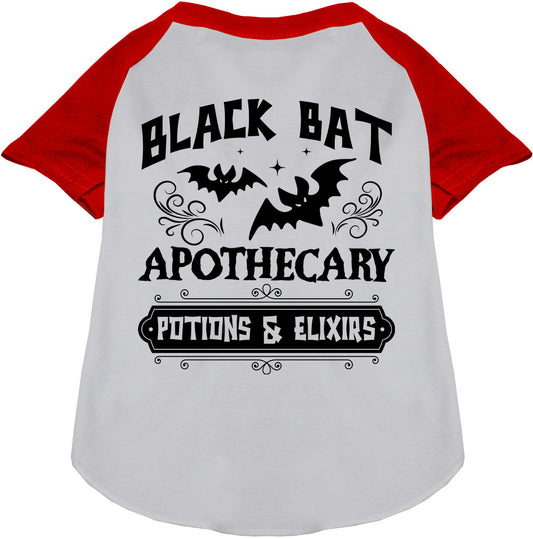 Red sleeve potion bottle pet raglan shirt