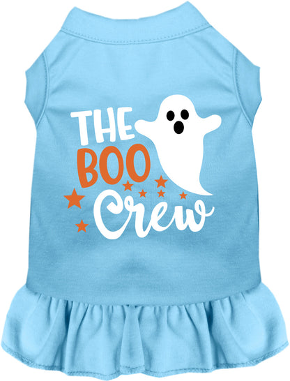 Blue Boo Crew pet dress with ghost design