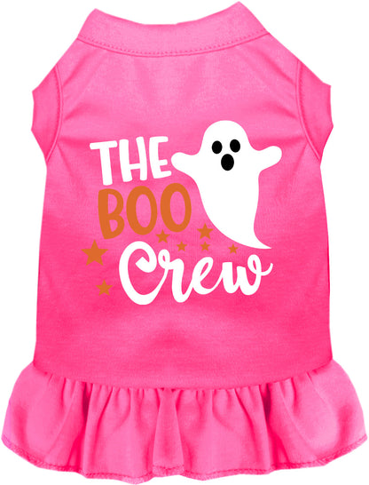 Pink Boo Crew pet dress with ghost design