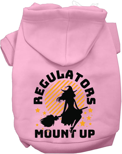 Light pink Regulators Mount Up pet hoodie