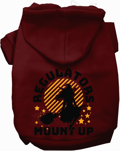 Maroon Regulators Mount Up pet hoodie