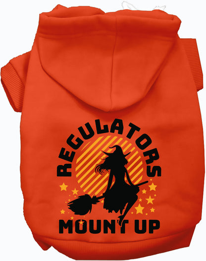 Orange Regulators Mount Up pet hoodie