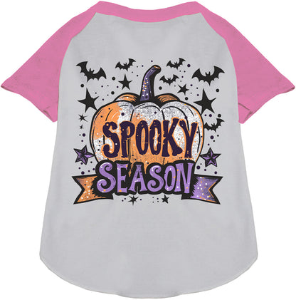 Batty Spooky Season Pet Raglan Shirt