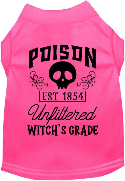 Pink poison bottle costume pet shirt