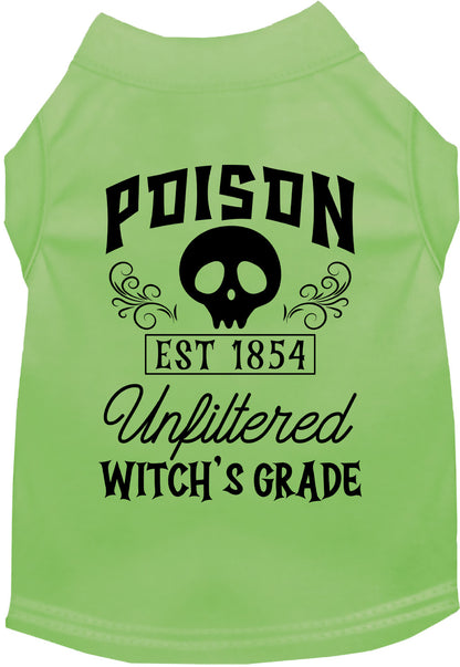 Green poison bottle costume pet shirt