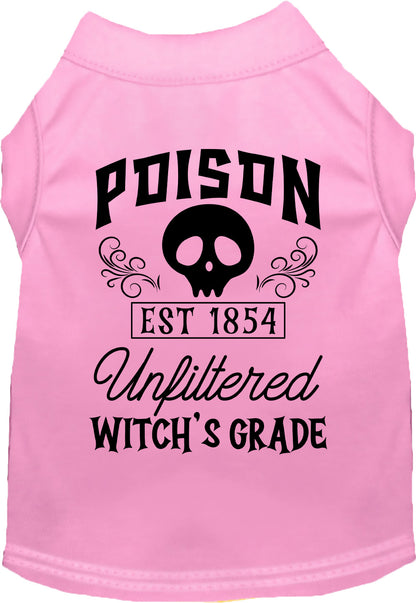 Light pink poison bottle costume pet shirt