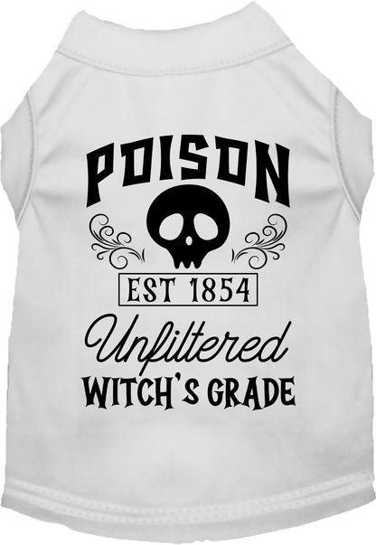 White poison bottle costume pet shirt