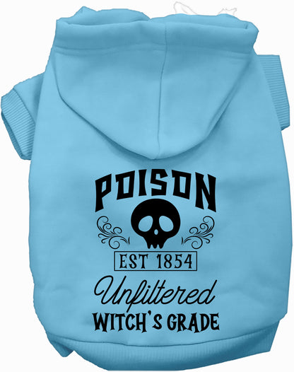 Light blue poison bottle costume pet hoodie