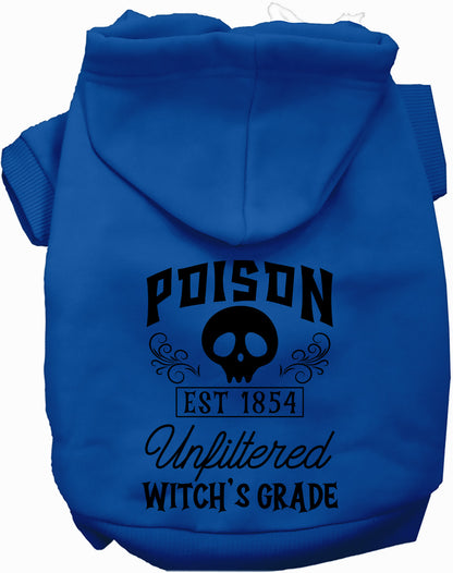 Dark blue poison bottle costume pet hoodie