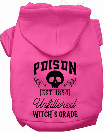 Pink poison bottle costume pet hoodie