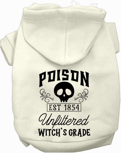 White poison bottle costume pet hoodie