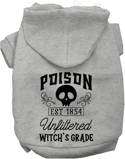 Gray poison bottle costume pet hoodie