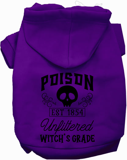 Purple poison bottle costume pet hoodie