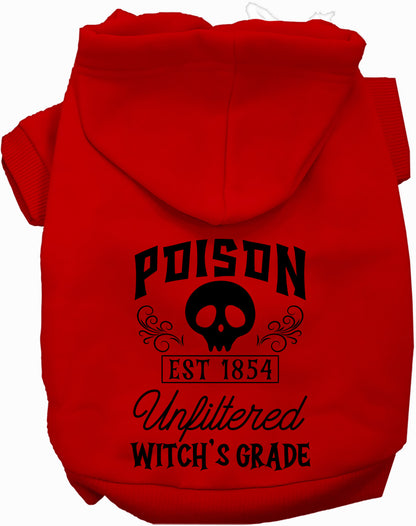 Red poison bottle costume pet hoodie