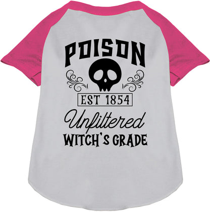 Pink Poison Bottle Costume Pet Raglan Shirt