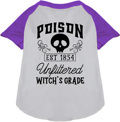 Purple Poison Bottle Costume Pet Raglan Shirt