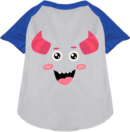 Mischiefmauve Monster Costume Pet Raglan Shirt blue sleeves