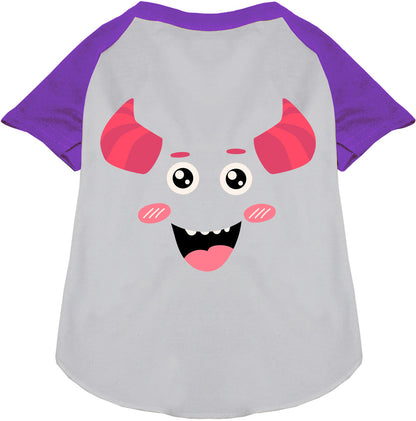 Mischiefmauve Monster Costume Pet Raglan Shirt purple sleeves