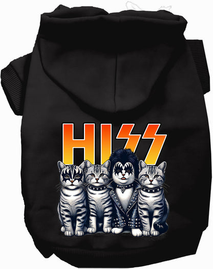 Black Hiss Kitties Pet Hoodie with cat design