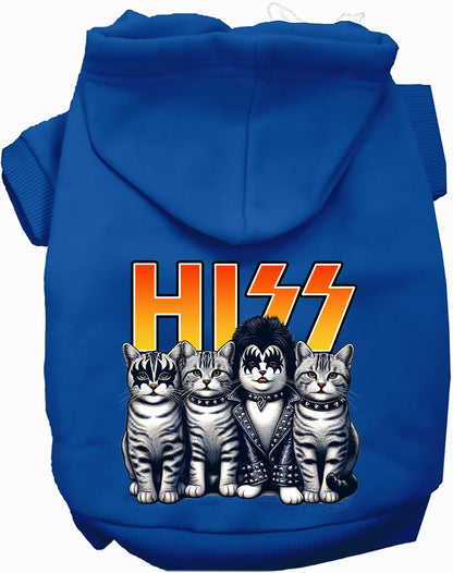 Blue Hiss Kitties Pet Hoodie with cat design