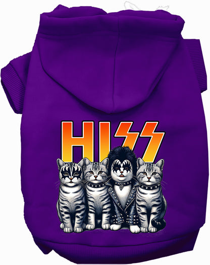 Purple Hiss Kitties Pet Hoodie with cat design