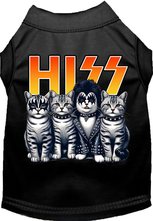 Black Hiss Kitties pet shirt with cat design