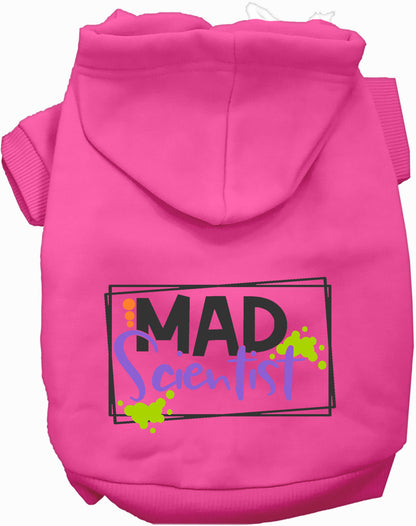 Pink Mad Scientist pet costume hoodie