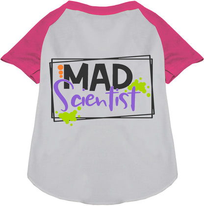 Pink Mad Scientist Pet Raglan Shirt