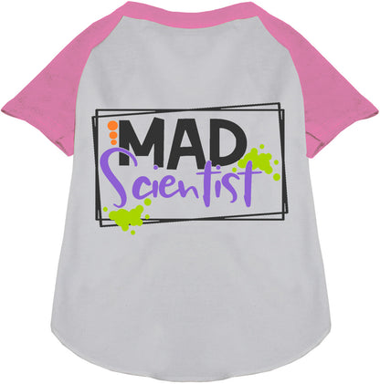 Pink Mad Scientist Pet Raglan Shirt