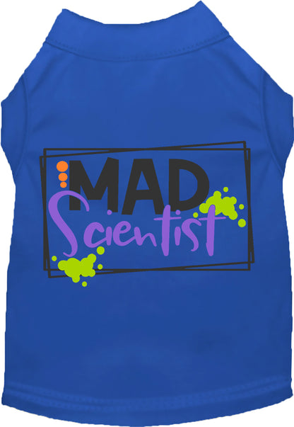 Dark blue Mad Scientist pet shirt for dogs