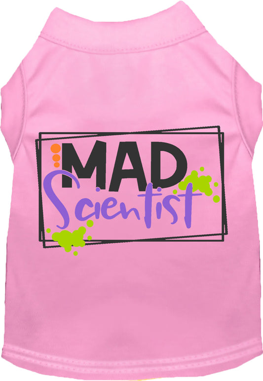 Pink Mad Scientist pet shirt for dogs