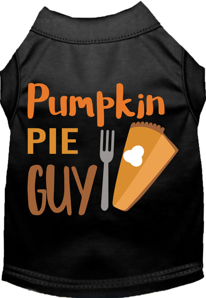 Black Pumpkin Pie Guy pet shirt