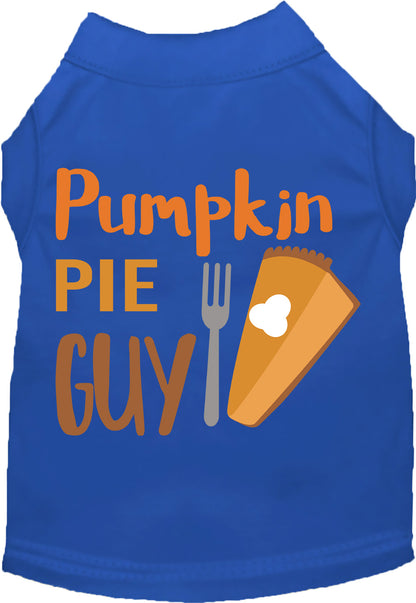 Blue Pumpkin Pie Guy pet shirt