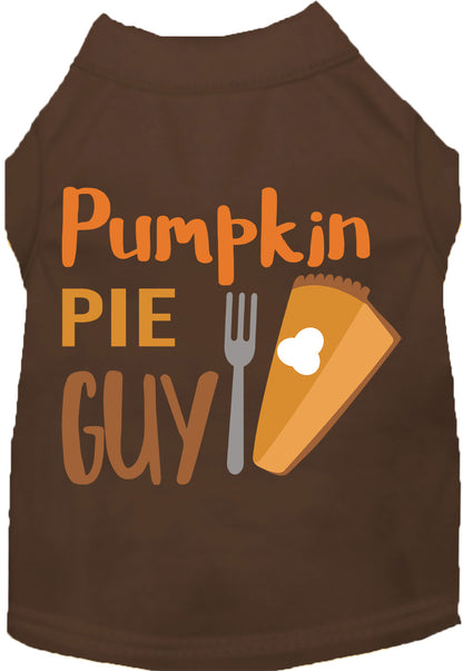 Brown Pumpkin Pie Guy pet shirt