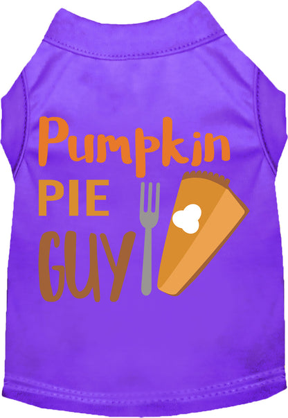 Purple Pumpkin Pie Guy pet shirt