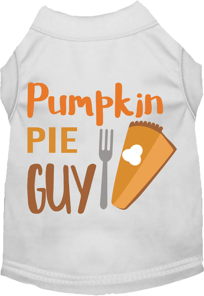 White Pumpkin Pie Guy pet shirt