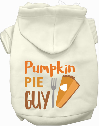 White Pumpkin Pie Guy pet hoodie