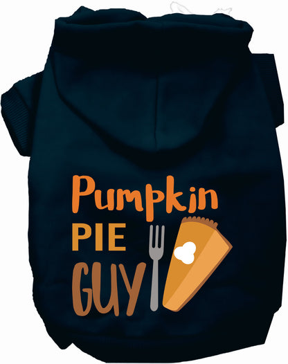 Navy Pumpkin Pie Guy pet hoodie