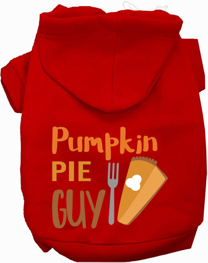 Red Pumpkin Pie Guy pet hoodie