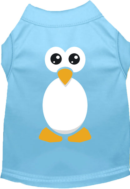 Light blue penguin costume pet shirt