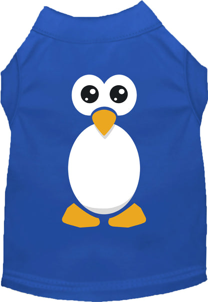 Royal blue penguin costume pet shirt