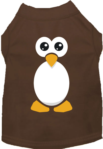 Brown penguin costume pet shirt