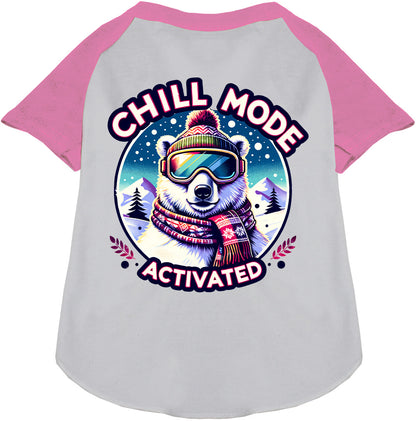 Chill Mode Activated Pet Raglan Shirt