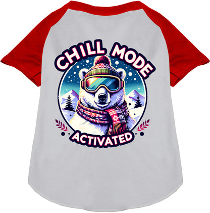 Chill Mode Activated Pet Raglan Shirt