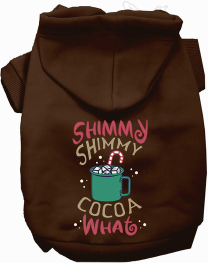 Brown Shimmy Shimmy Cocoa What Pet Hoodie