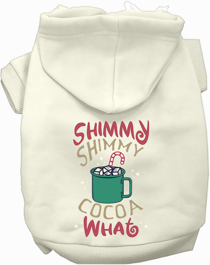 White Shimmy Shimmy Cocoa What Pet Hoodie