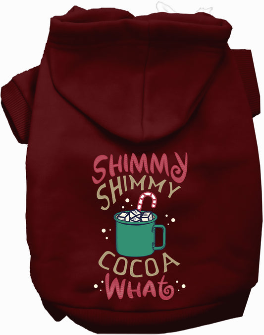 Burgundy Shimmy Shimmy Cocoa What Pet Hoodie